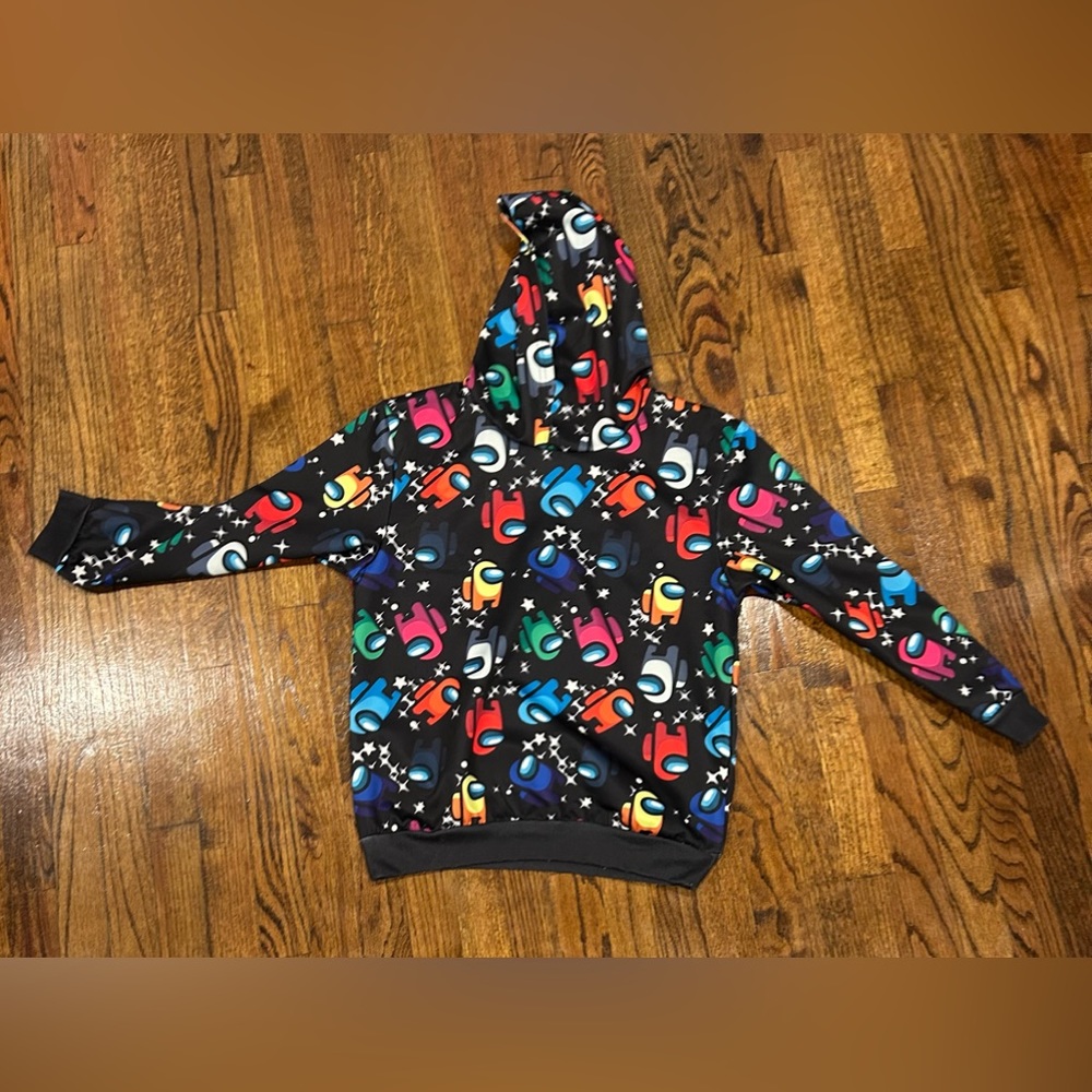 Among Us Hoodie for Kids, Sweatshirt with Hood 160cm Black